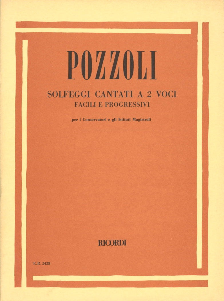 Pozzoli, Solfeggi cantati a 2 voci (Ricordi)