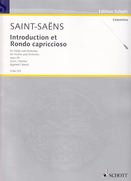 Saint-Saens, Intro & Rondo capricc Score (Schott)
