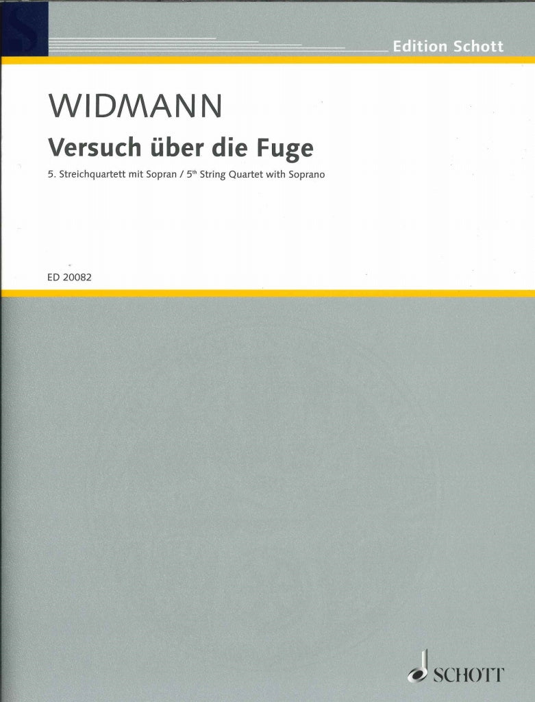 Widmann, Streichquartett Nr. 5 Versuch (Schott)