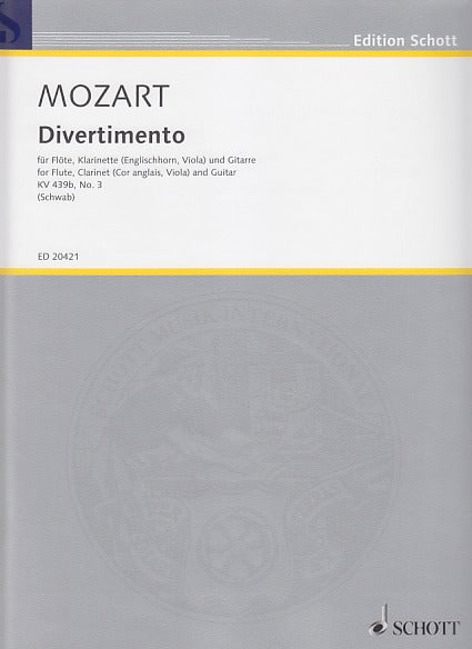 Mozart, Divertimento KV 439b/3 (Schott)