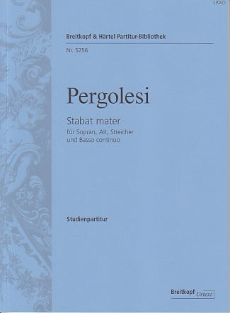 Pergolesi, Stabat mater (Breitkopf)