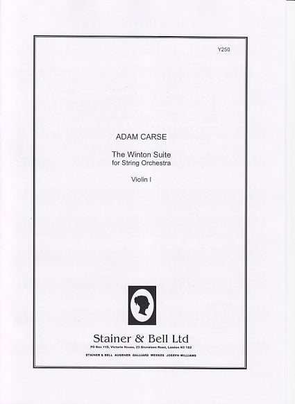 Carse, Winton Suite: Set of Parts (Stainer & Bell)
