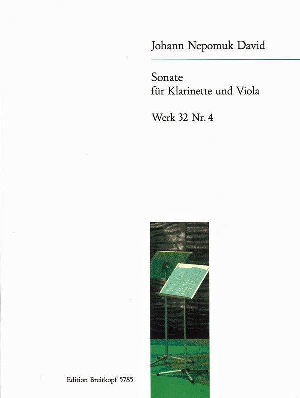 David, Sonate Werke 32/4 (Cl,Va) (Breitkopf)