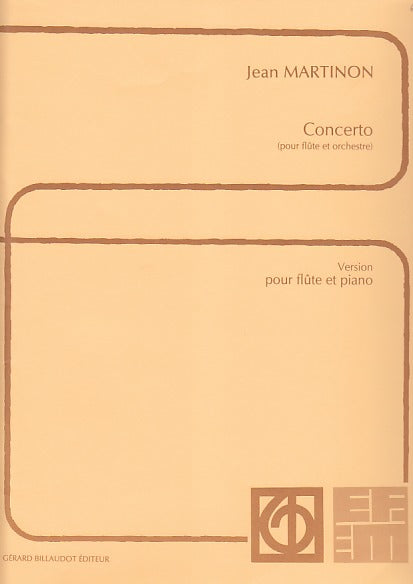 Martinon, Concerto (Fl,Pf) (Billaudot)