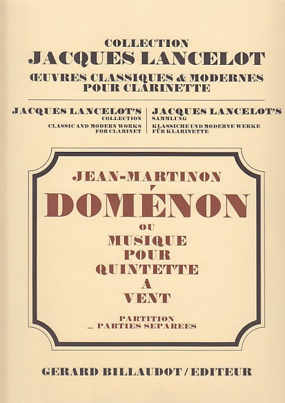Martinon, Domenon (Fl,Ob,Cl,Hn,Bn) (Billaudot)