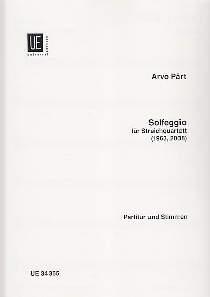 Part, Solfeggio (Qrt) (Universal)
