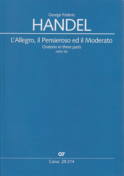 Handel, Allegro, il Peniseroso ed il Mod (Carus)