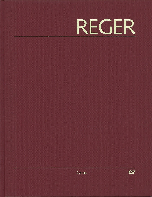 Reger, Werkausgabe 1/1 (with DVD-ROM) (Carus)
