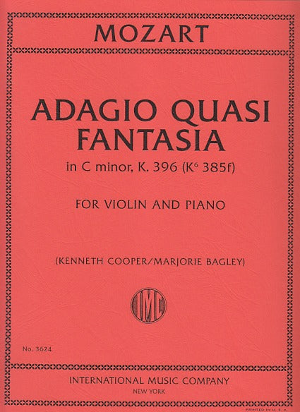 Mozart, Adagio quasi Fantasia KV 396 (IMC)