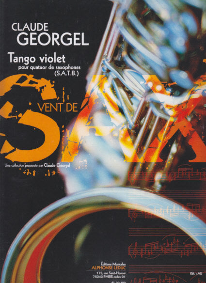 Georgel, Tango violet (SATB Sax) (Leduc)
