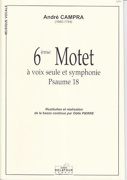 Campra, Motet No. 6 (Bar/Bs/Ob/Vn,Bc) (Delatour)