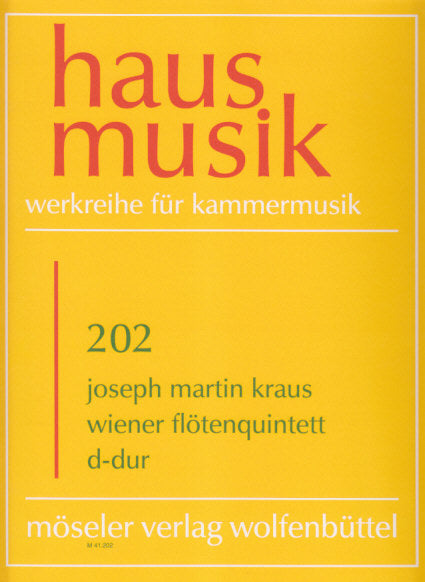 Kraus, Wiener Flotenquintett D-dur (Moseler)