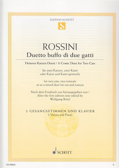 Rossini, Duetto buffo di due gatti (Schott)
