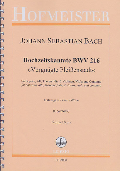 Bach, Cantata No.216 Full Score (Hofmeister)