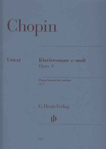 Chopin, Sonata op. 4 in c (Gerbracht) (Henle)