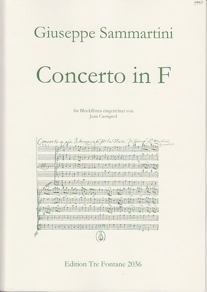 Sammartini, Concerto in F (Tre Fontane)