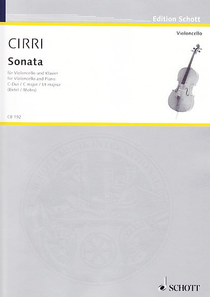 Cirri, Sonata in C (Vc,Pf) (Schott)