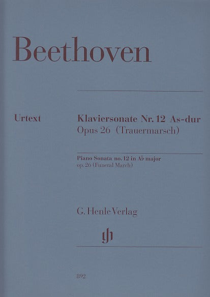 Beethoven, Sonata No.12 Trauermarsch (Henle)