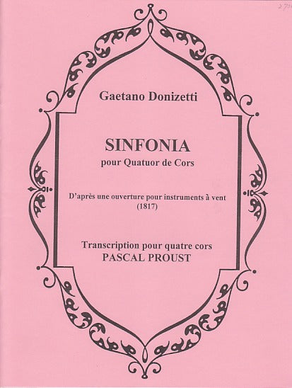 Donizetti, Sinfonia (4Hn) (McCoy's Horn Library)