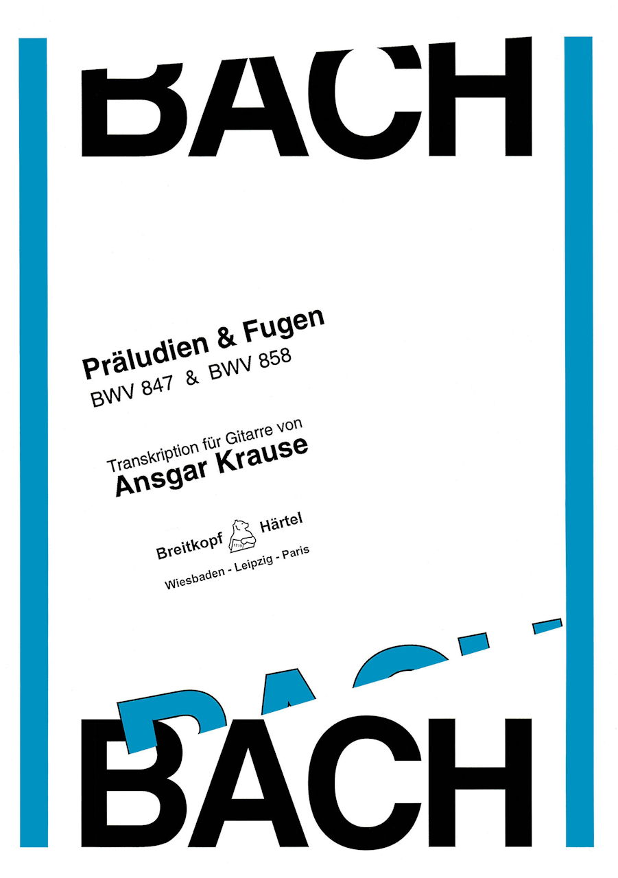 Bach, Praludien & Fugen BWV 847, 858 (Breitkopf)