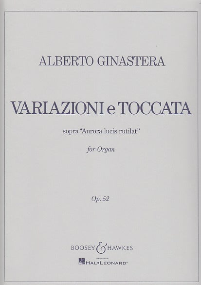 Ginastera, Variazioni e Toccata op. 52 (Boosey)