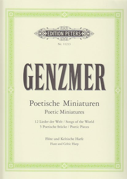 Genzmer, Poetische Miniaturen (Fl,Hrp) (Peters)