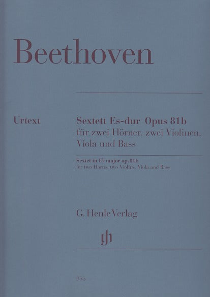 Beethoven, Sextet op. 81b in Eb (Henle)