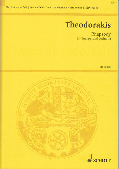 Theodorakis, Rhapsody (Schott)