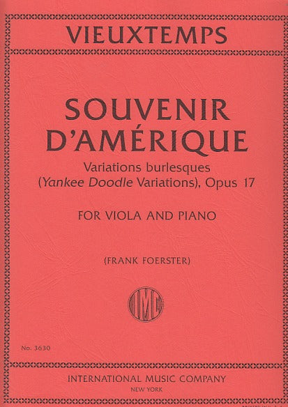 Vieuxtemps, Souvenir d'Amerique op. 17 (IMC)