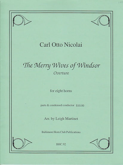Nicolai, Merry Wives of Windsor Overture (Baltimore Horn Club)