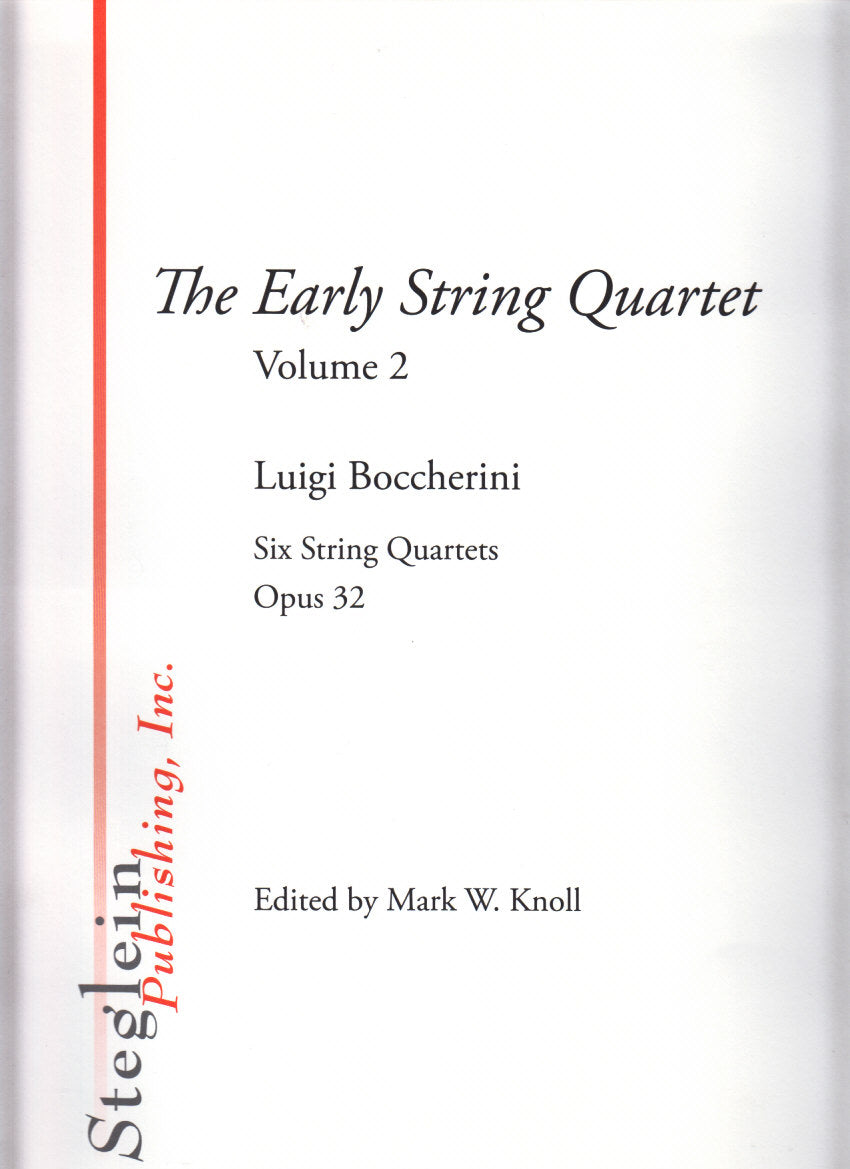 Boccherini, String Quartets op. 32 Score (Steglein Pub.)