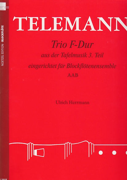 Telemann, Trio in F (Tafelmusik III) AAB (Heinrichshofen)