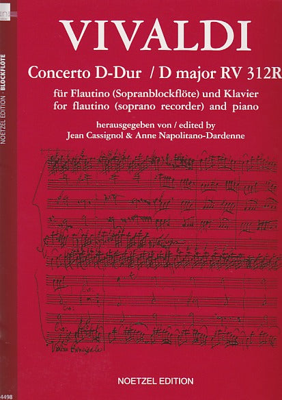 Vivaldi, Concerto D-dur RV 312R (Heinrichshofen)