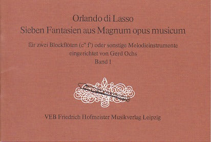 Lasso, 7 Fantasien I (Hofmeister)