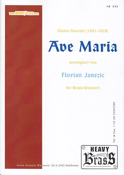 Caccini, Ave Maria (2Trp,Hn,Tbn,Tba) (Heavy Brass)