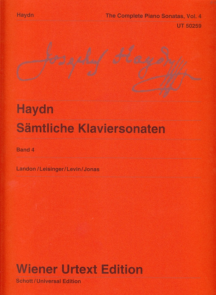 Haydn, Samtliche Klaviersonaten 4 (rev.) (Wiener Urtext Edition)