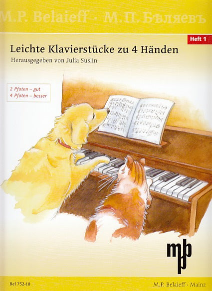 Leichte Klavierstucke zu 4 Handen 1 (Belaieff)