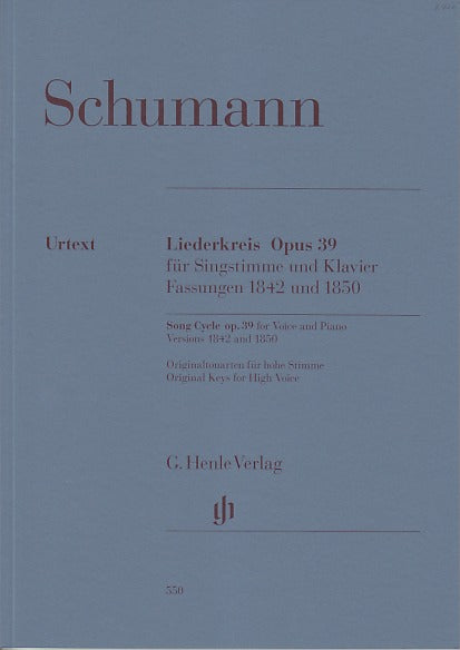 Schumann, Liederkreis op. 39 (2 vers.) (Henle)