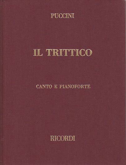 Puccini, Trittico [I/E] (Cloth) (Ricordi)