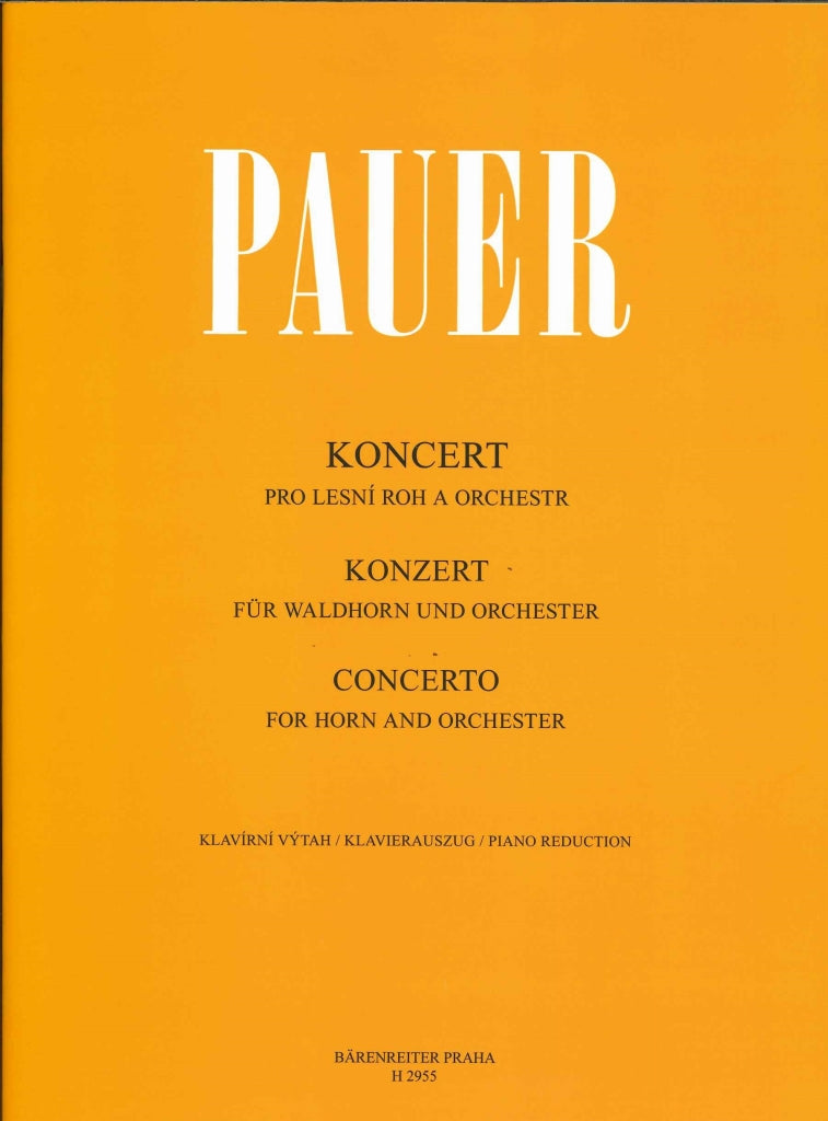Pauer, Concerto (Hn,Pf) (Supraphon/Barenreiter Praha)