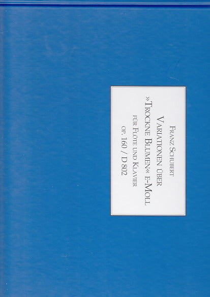 Schubert, Variationen 'Trockne Blumen' (Laaber Verlag)