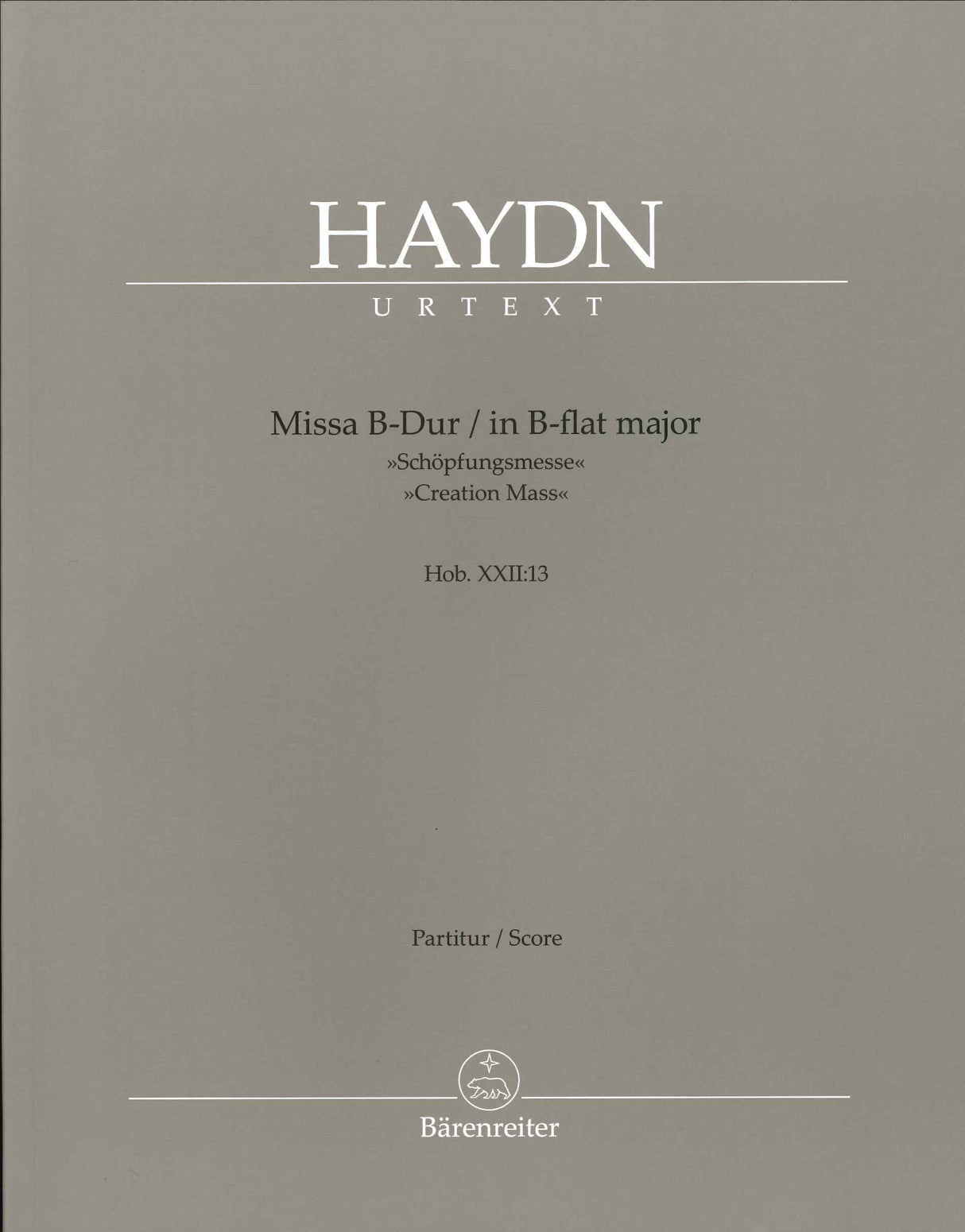 Haydn, Schopfungsmesse Full Score (Barenreiter)