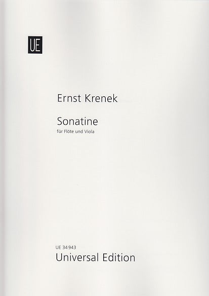 Krenek, Sonatine op. 92/2a (Fl,Va) (Universal)