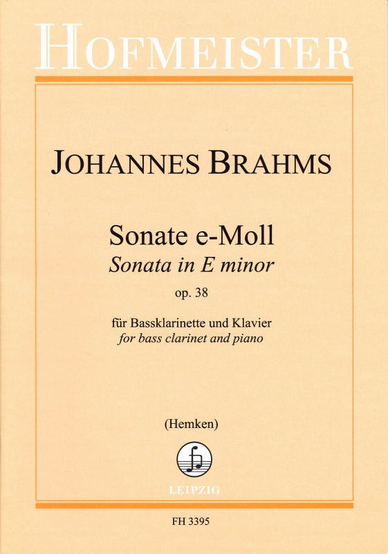 Brahms, Sonata op. 38 in e (BsCl,Pf) (Hofmeister)