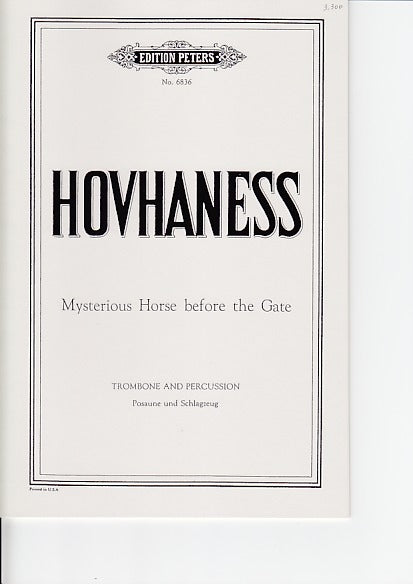 Hovhaness, Mysterious Horse, op. 205 (Peters)