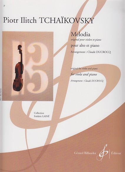 Tchaikovsky, Melodia op. 42/3 (Ducrocq) (Billaudot)