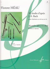 Heau, 30 Etudes d'apres Bach, vol. 2 (Billaudot)