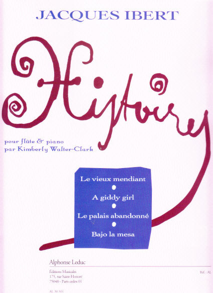 Ibert, Histoires, 4 Pieces(Walter-Clark) (Leduc)