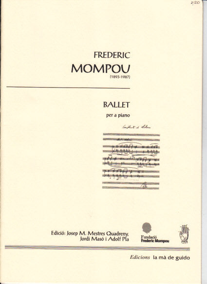 Mompou, Ballet, per a piano (La Ma de Guido)