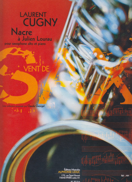 Cugny, Nacre a Julien Lourau (ASax,Pf) (Leduc)
